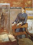 Edgar Degas Portrait of Miss Lu Sweden oil painting artist